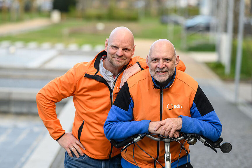 ADFC-Vorstand Kreisverband Kleve Stefan Schmald und Oliver Reintjes