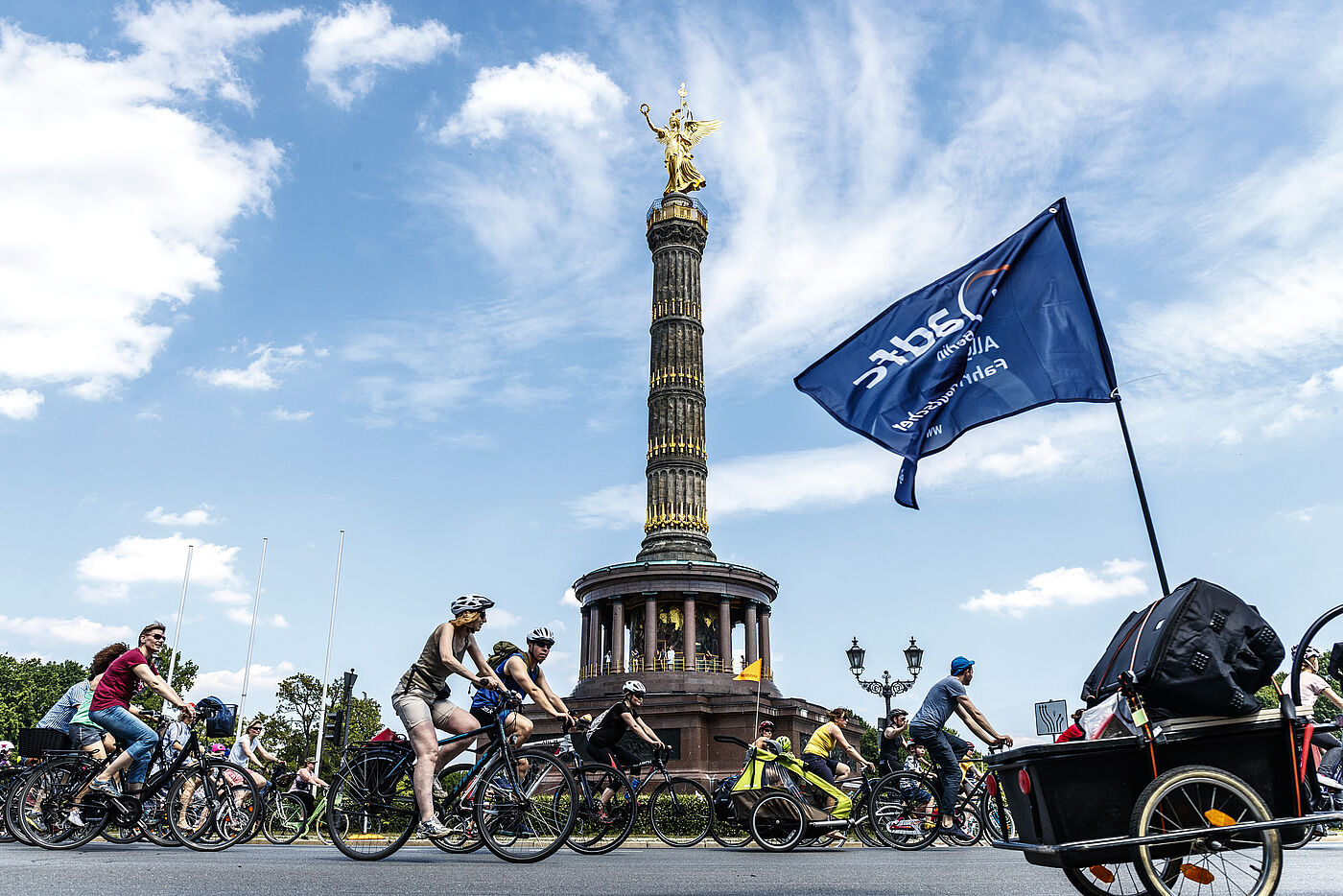 Fahrradsternfahrt 2019 des ADFC in Berlin am 2. Juni 2019.