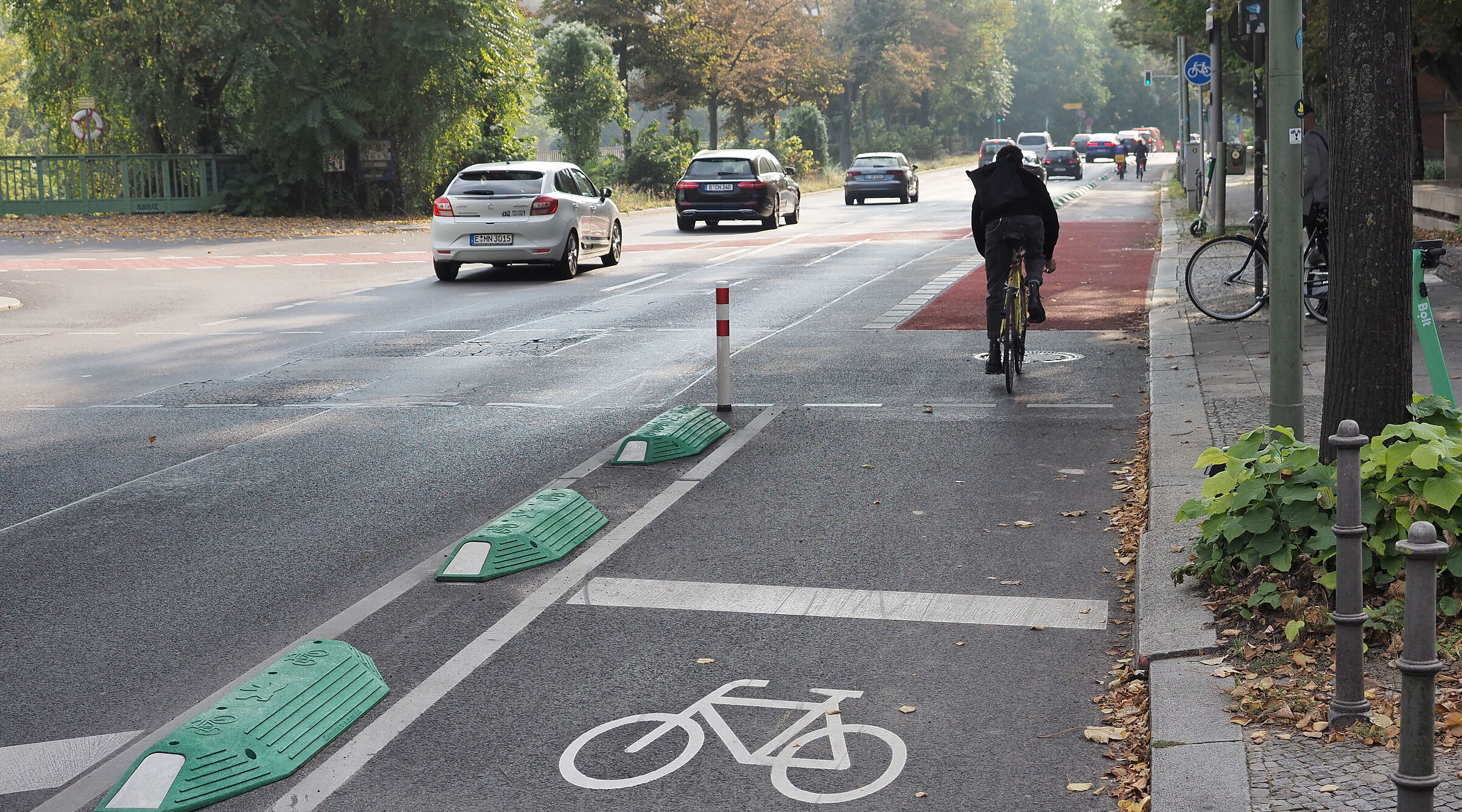geschützter Radweg