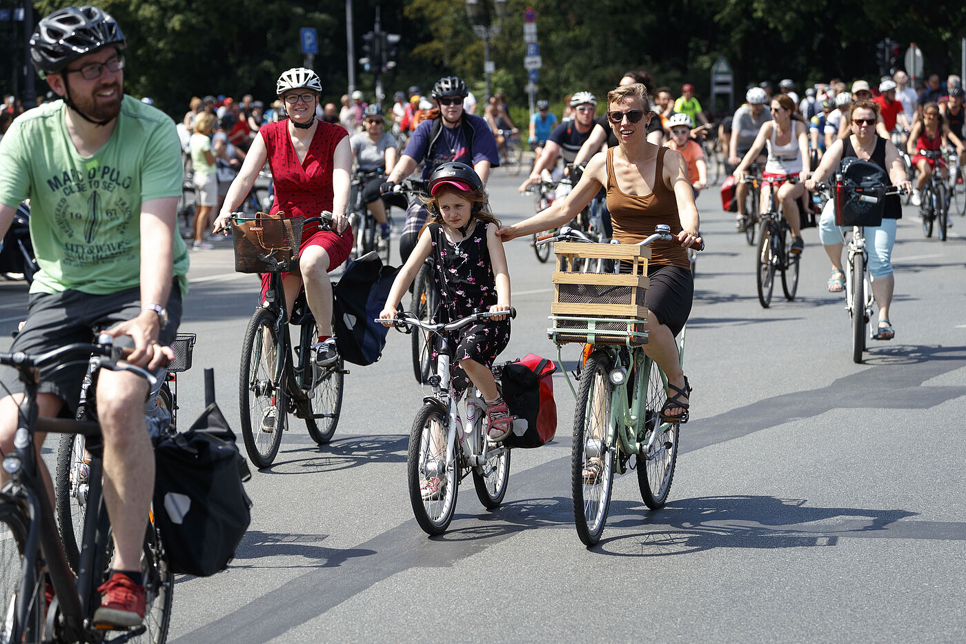 Fahrradsternfahrt 2019 des ADFC in Berlin am 2. Juni 2019.