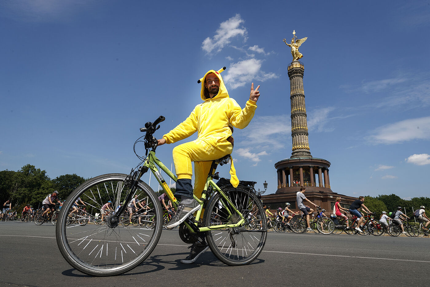 Fahrradsternfahrt 2019 des ADFC in Berlin am 2. Juni 2019.