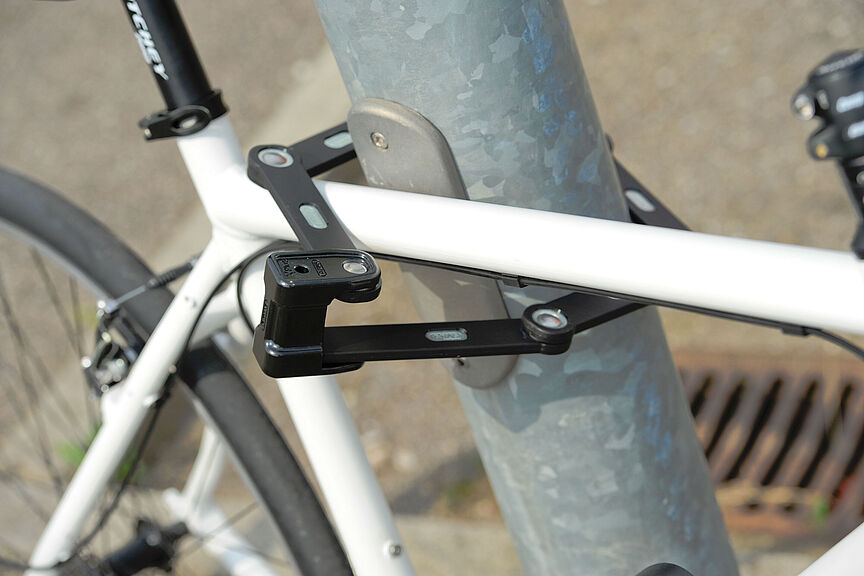 Faltschloss im Einsatz Mein Alternativer Text